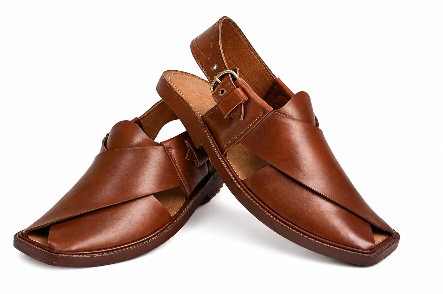 FC Premium High kurram Leather Peshawari Chappal
