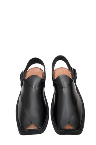 Premium Charsadda Black Chappal