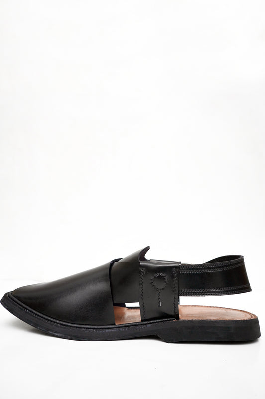 Premium Charsadda Black Chappal