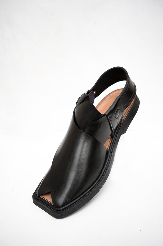 Premium Charsadda Black Chappal