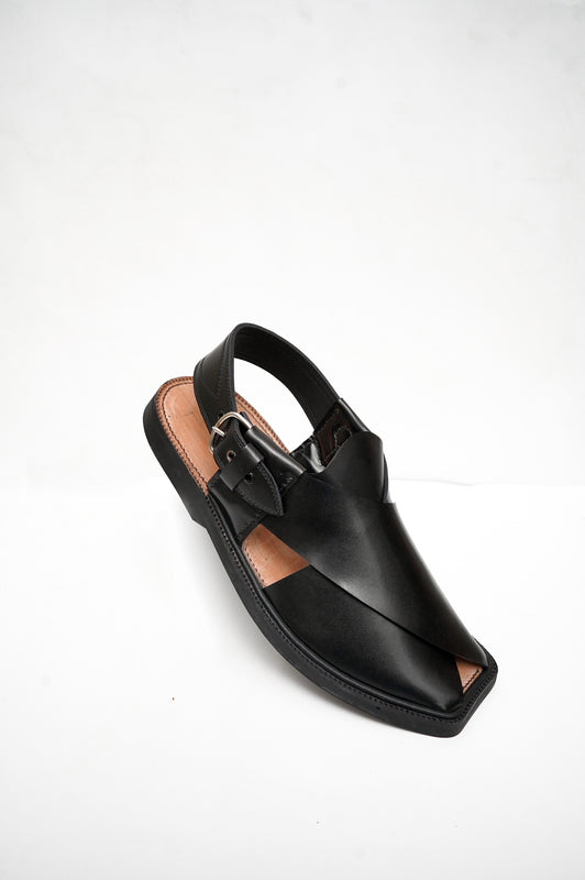 Premium Charsadda Black Chappal