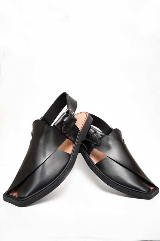 Premium Charsadda Black Chappal