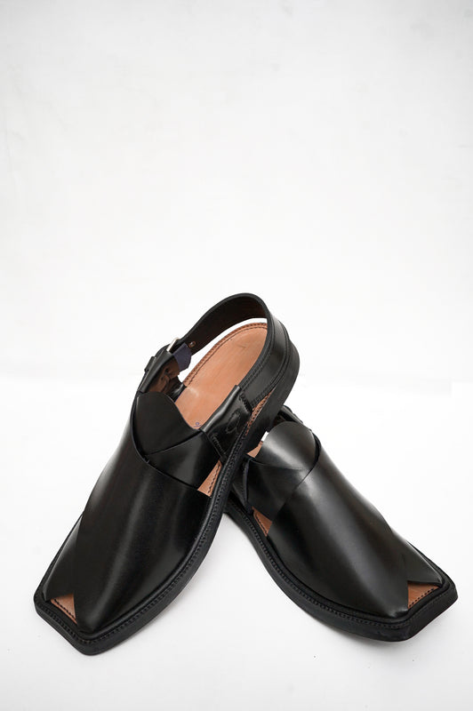 Premium Charsadda Black Chappal