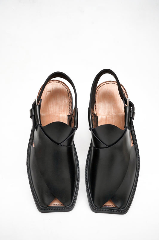 Premium Charsadda Black Chappal