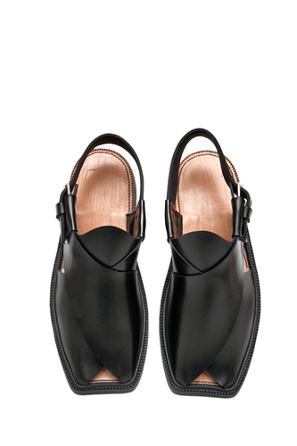 Premium Charsadda Black Chappal