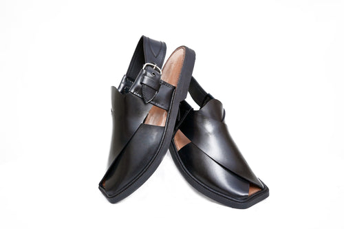 Premium Charsadda Black Chappal
