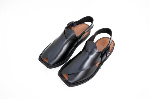 Premium Charsadda Black Chappal