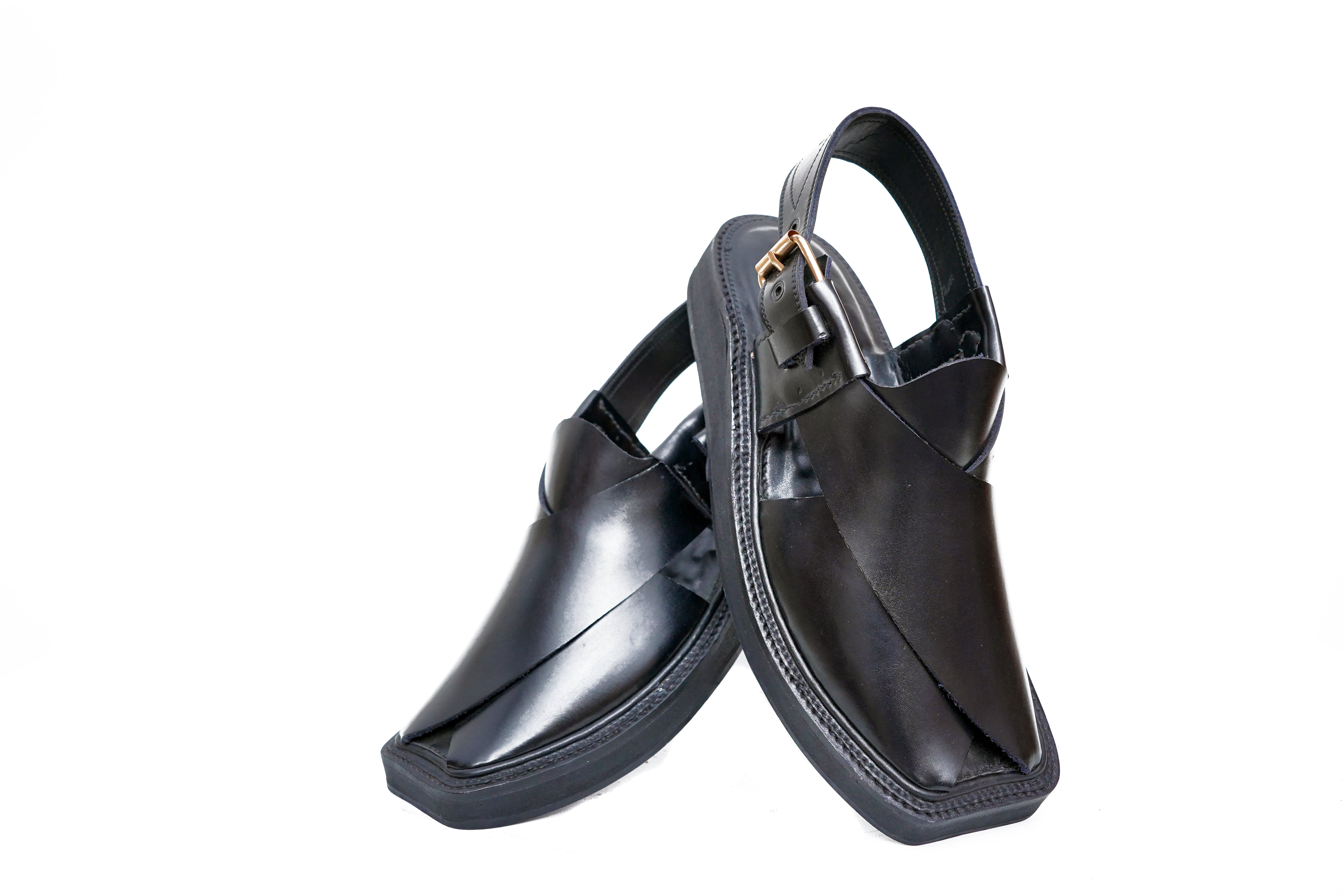 Old Kaptaan chappal Black (KC 004)