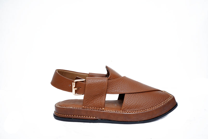 Premium Tan Genuine Leather Chappal