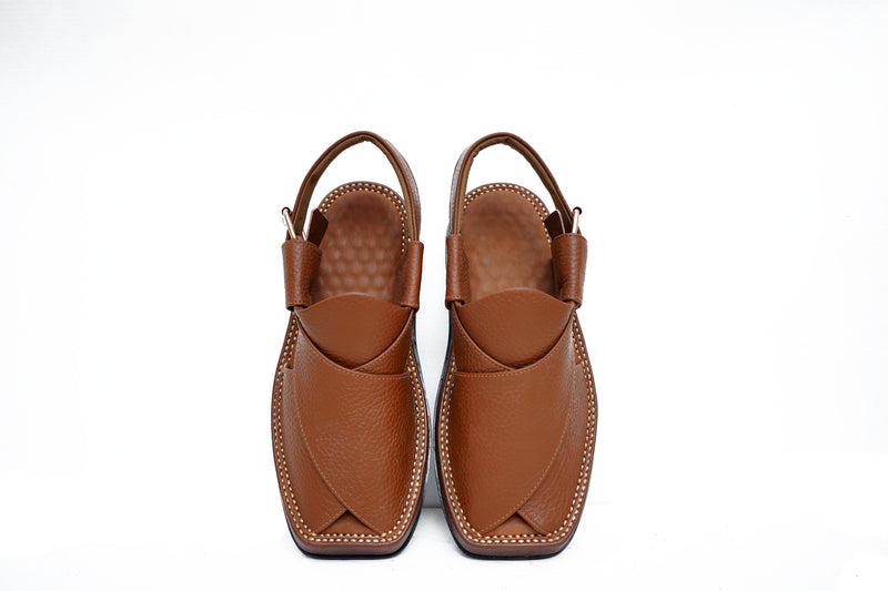Premium Tan Genuine Leather Chappal