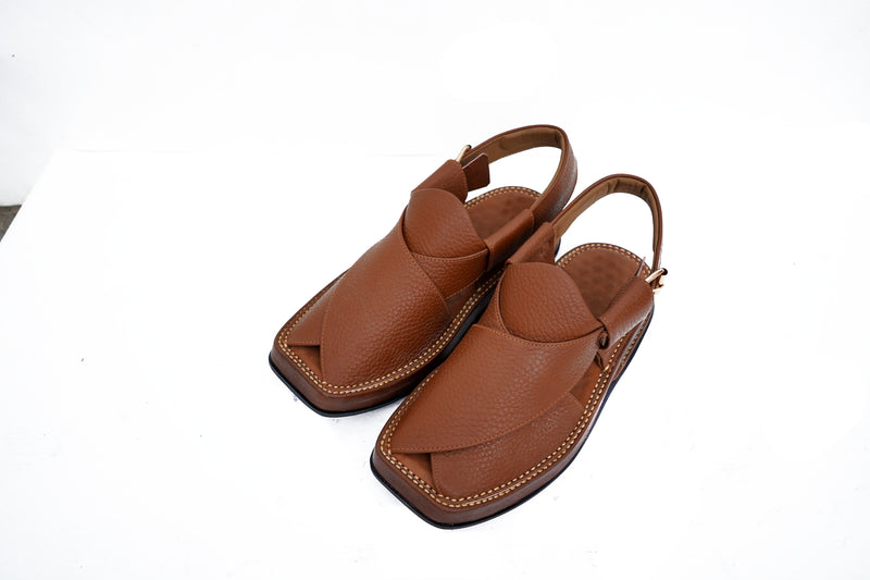 Premium Tan Genuine Leather Chappal
