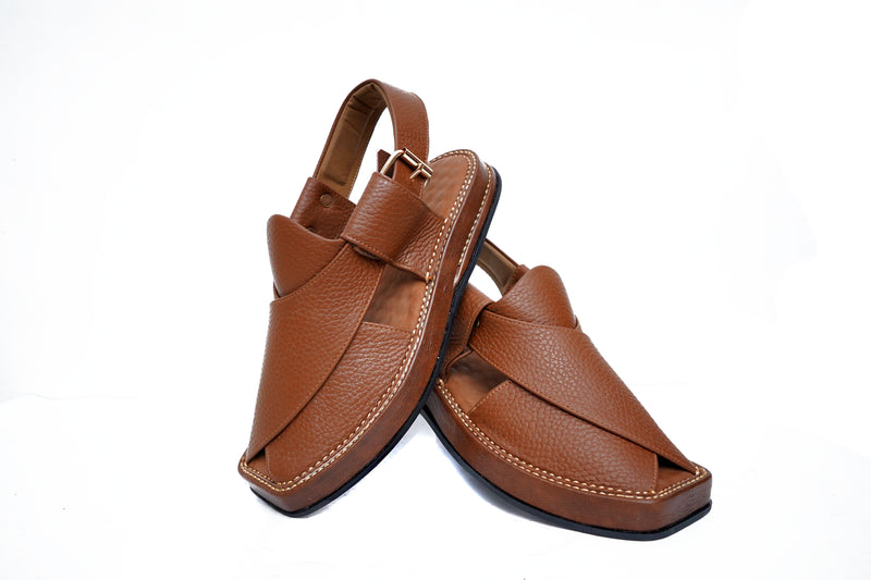 Premium Tan Genuine Leather Chappal