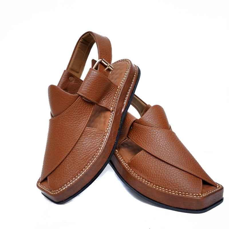 Premium Tan Genuine Leather Chappal