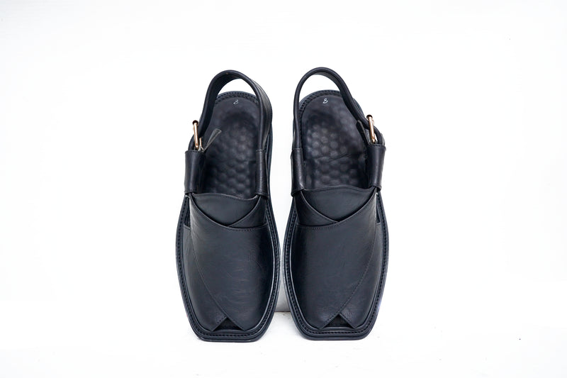 Smart Zalmay Design Black Chappal