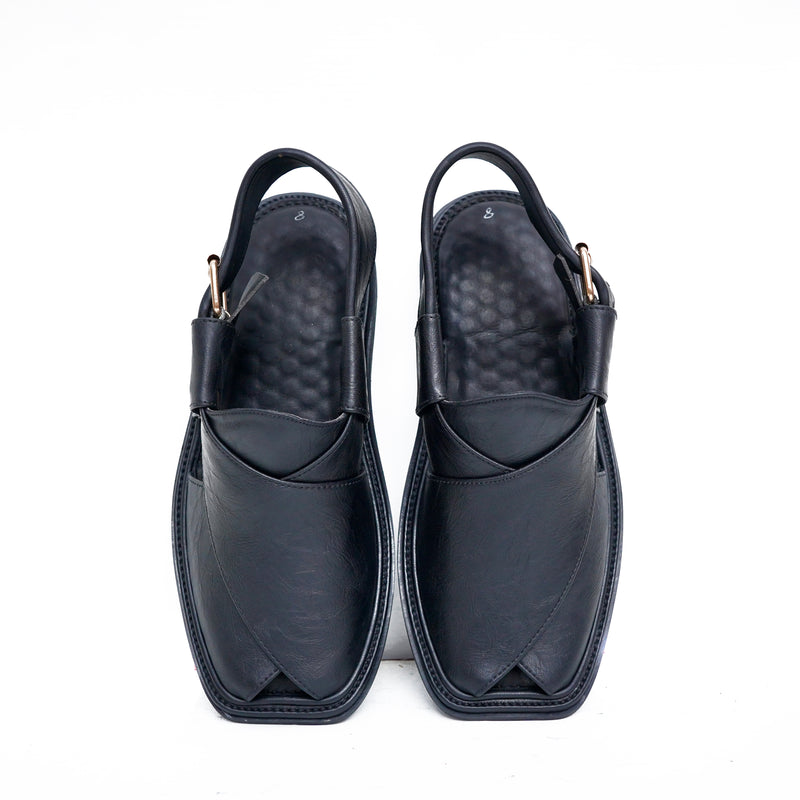 Smart Zalmay Design Black Chappal