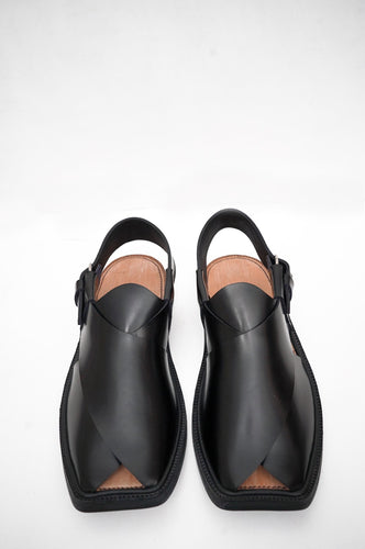 Premium Charsadda Black Chappal