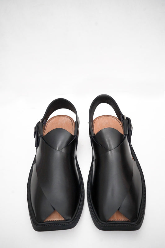 Premium Charsadda Black Chappal