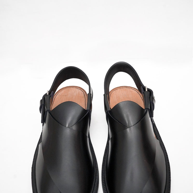 Premium Charsadda Black Chappal
